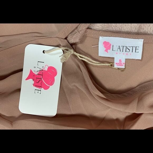 L’ATISTE by Amy Nude Sheer Keyhole Body Suit NWT - Picture 9 of 10